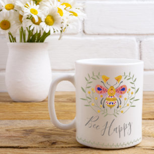 Taza De Café Bee Happy