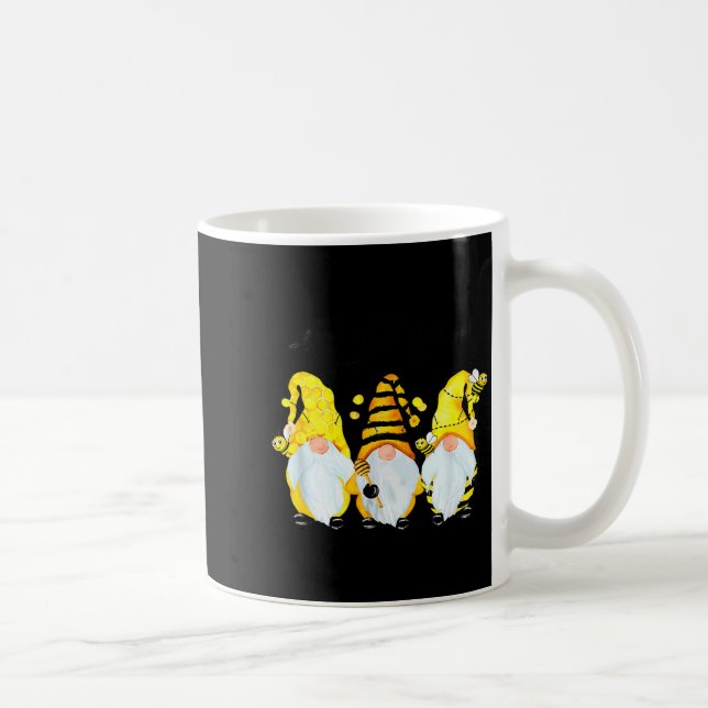 Taza De Café Bee Happy Bee Gnome Spring  (Derecha)