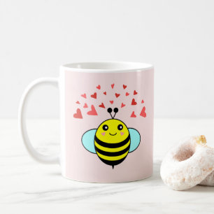 Taza De Café Bee Happy Love Heart