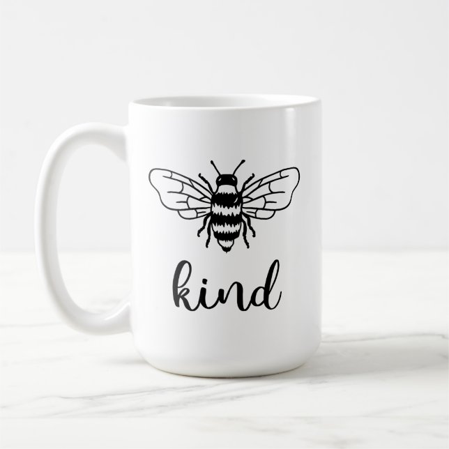 Taza De Café Bee Kind Black (Izquierda)