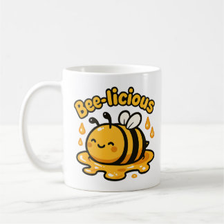 Taza De Café Bee-licious Cute Honey Bee