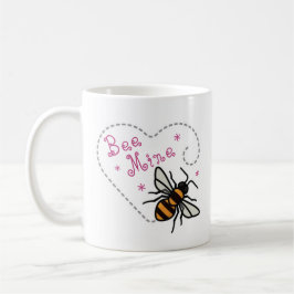 Taza De Café Bee Mine Heart El día de San Valentín