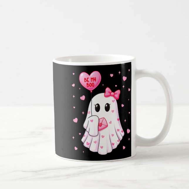 Taza De Café Bee My Boo Heart Boo Ghost Valentine Outfit Women  (Derecha)