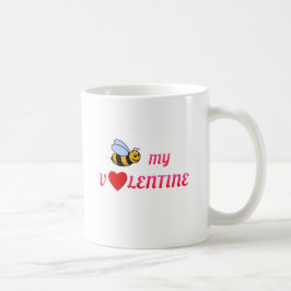 Taza De Café Bee My Valentine Red