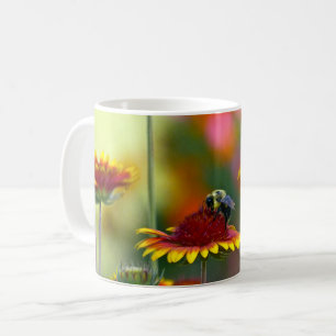 Taza De Café Bee on Gaillardia Coffee Mug