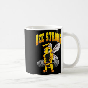 Taza De Café Bee Strong Gym Fitness Bodybuilding