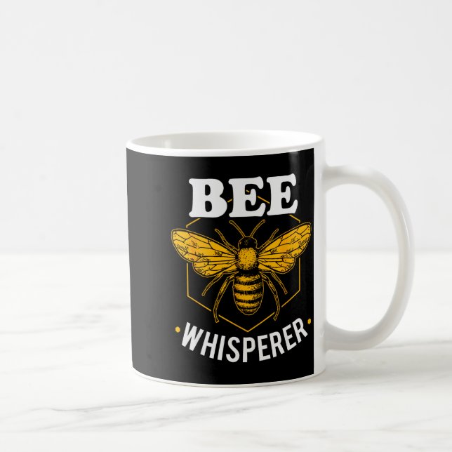 Taza De Café Bee Whisperer - Funny Beekeeng &amp; Beekeeper  (Derecha)