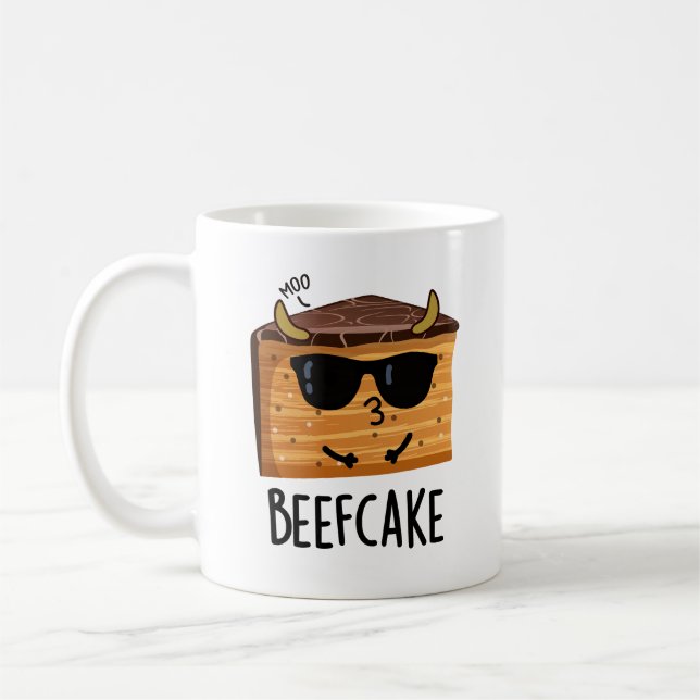 Taza De Café Beefakes Funny Cake Pun (Izquierda)