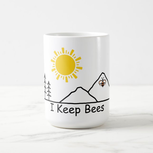 Taza De Café Beekeeper Coffee Mug 15 oz. - Tengo Abejas (Centro)