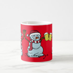 Taza De Café Beer-Beer Snowman borracho Thunder_Cove