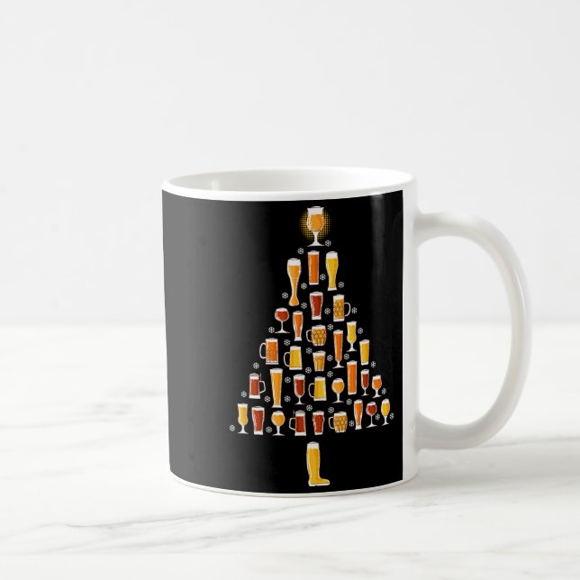 Taza De Café Beer Christmas Tree Men Women Beer Ugly Christmas  (Derecha)