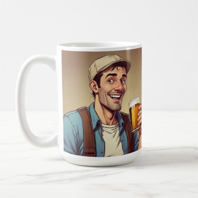 Taza De Café Beer Drinker Mug (Izquierda)