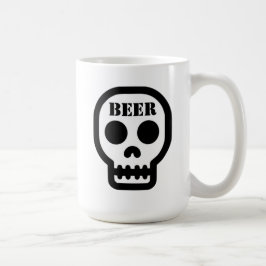 Taza De Café Beer™ Skull Classic Coffee Mug