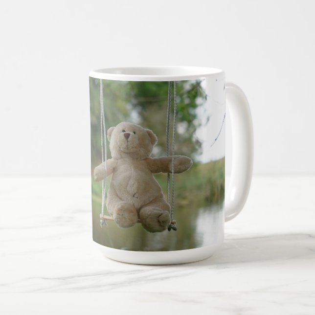Taza De Café Beertje op schommel aan boom (Anverso derecho)