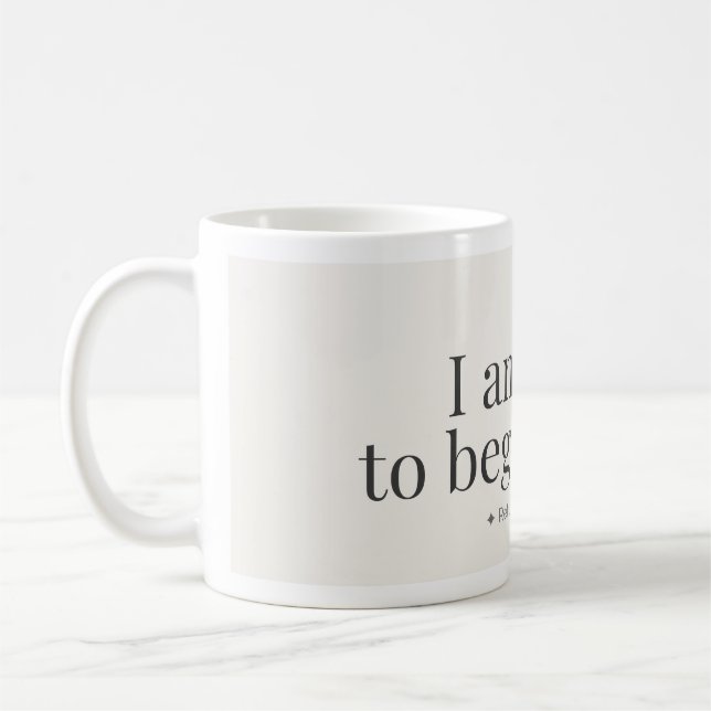 Taza De Café Begin Again Affirmation Mug (Izquierda)