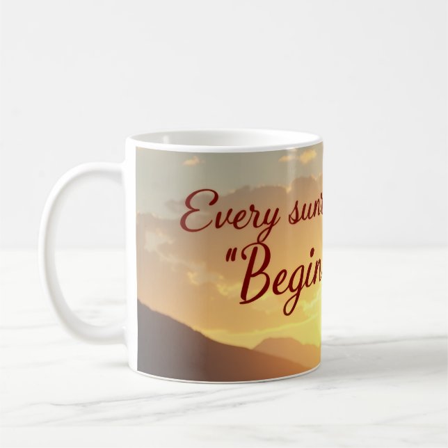 Taza De Café Begin Again Mug (Izquierda)
