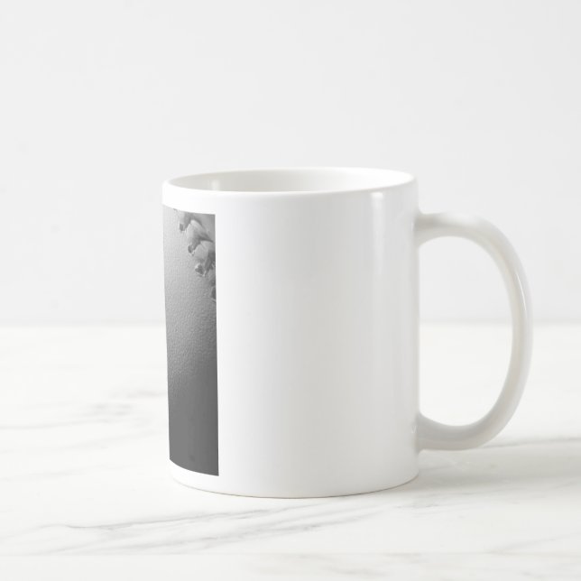 Taza De Café Béisbol blanco y negro (Derecha)
