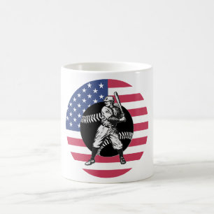 Taza De Café Béisbol: Café Vintage Mug