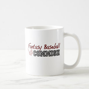 Taza De Café Béisbol Commish de la fantasía