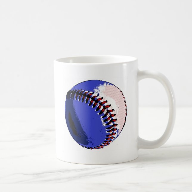 Taza De Café Béisbol de arte pop (Derecha)