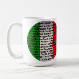 Taza De Café Béisbol De Estados Unidos Italiano