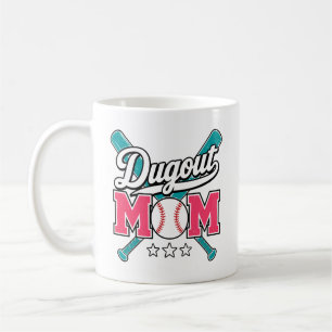 Taza De Café Béisbol de Mamá en el Dugout