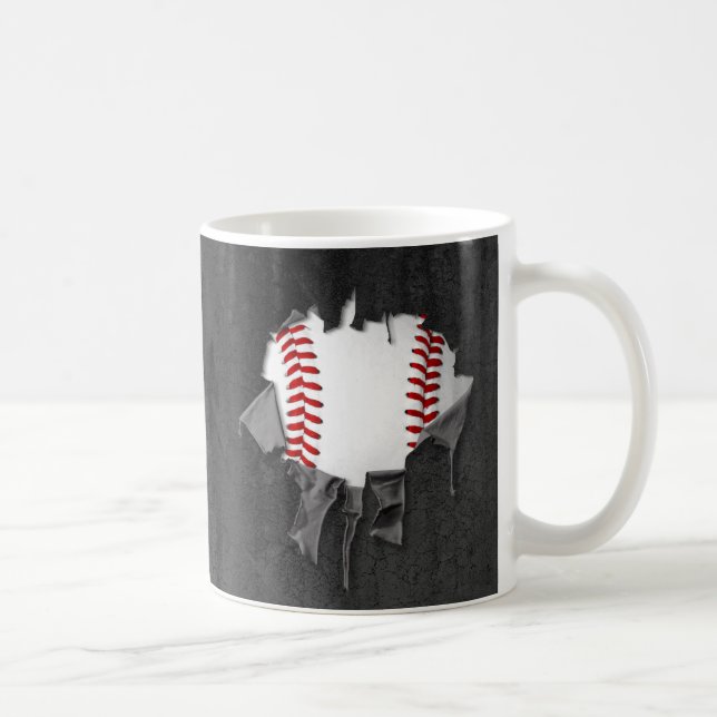Taza De Café Béisbol desgarrado (Derecha)