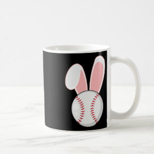 Taza De Café Béisbol divertido Bunny Easter Kids Niños Niños Ni