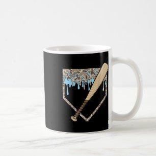 Taza De Café Beisbol Drip Camo Béisbol Home Plate Bat Boys Sp