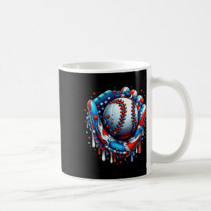 Taza De Café Béisbol Drip Helado Crema Sprinkles Glove De Béisb