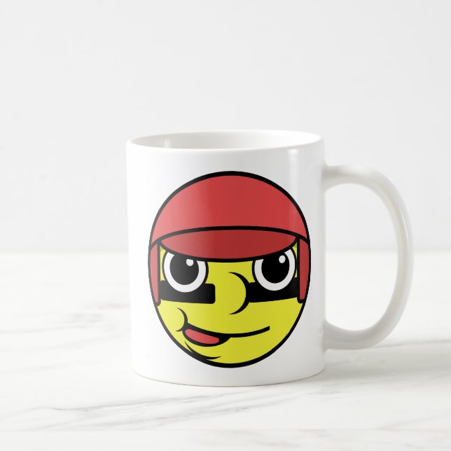 Taza De Café Béisbol Face Coffee Mug (Derecha)