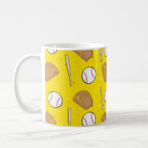 Taza De Café Béisbol: guantes, bolas y batas