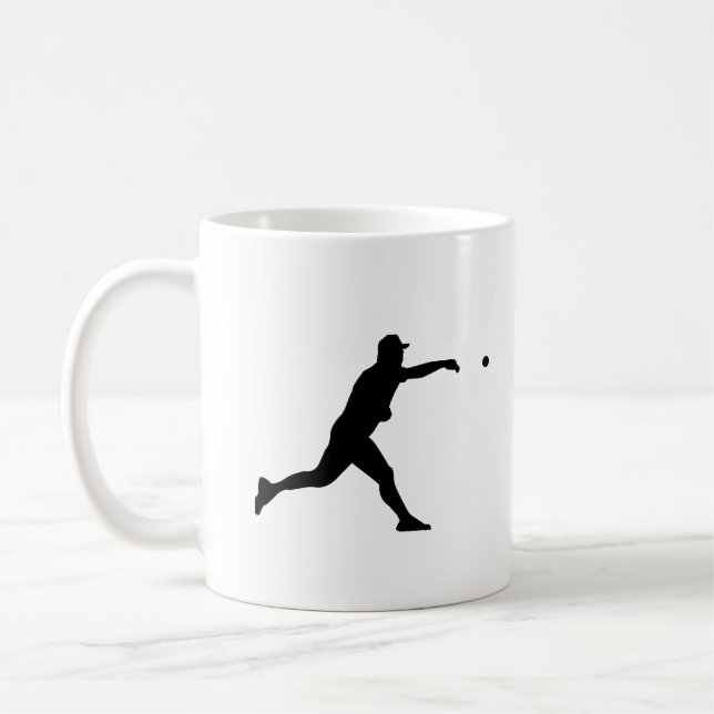 Taza De Café Béisbol Jugador Batter Entrenador Deportivo Hombre (Izquierda)