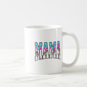 Taza De Café Béisbol Mama Coquette Bow Game Day Bow Mom M