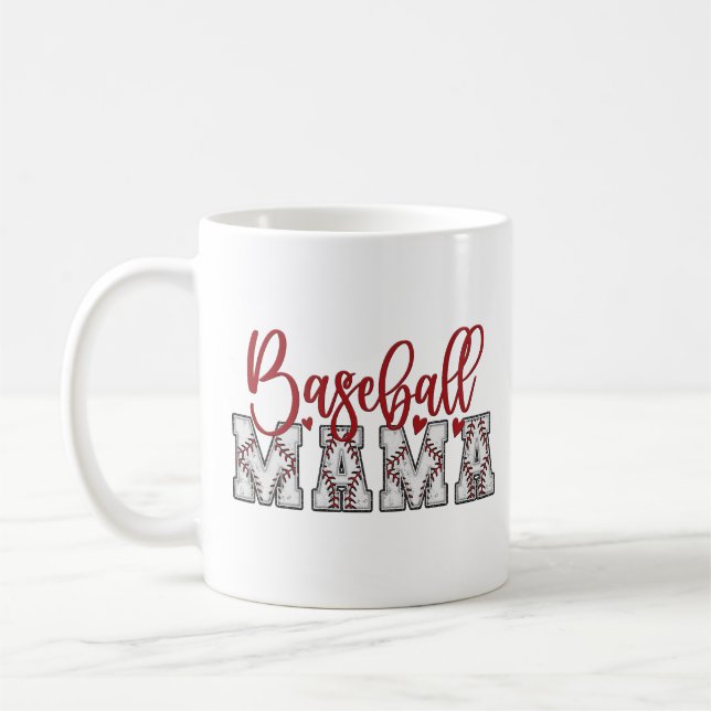 Taza De Café Béisbol Mama Mug (Izquierda)