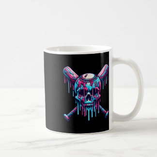Taza De Café Béisbol Skull Drin Béisbol Béisbol Ice Cre