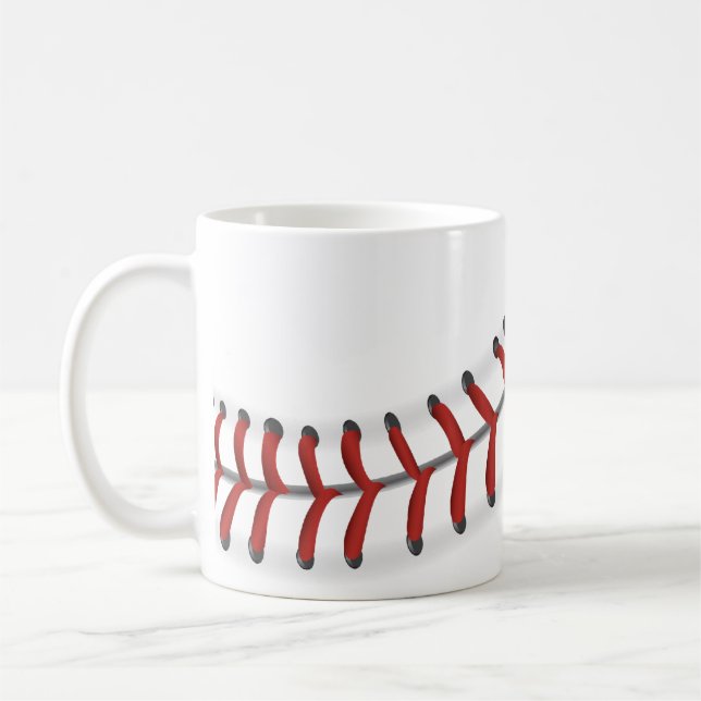Taza De Café Béisbol Stitch Mug (Izquierda)