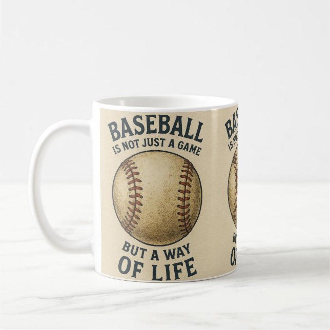 Taza De Café Béisbol, una forma de vida! (Izquierda)