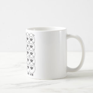 Taza De Café Belga Malinois en las ovejas
