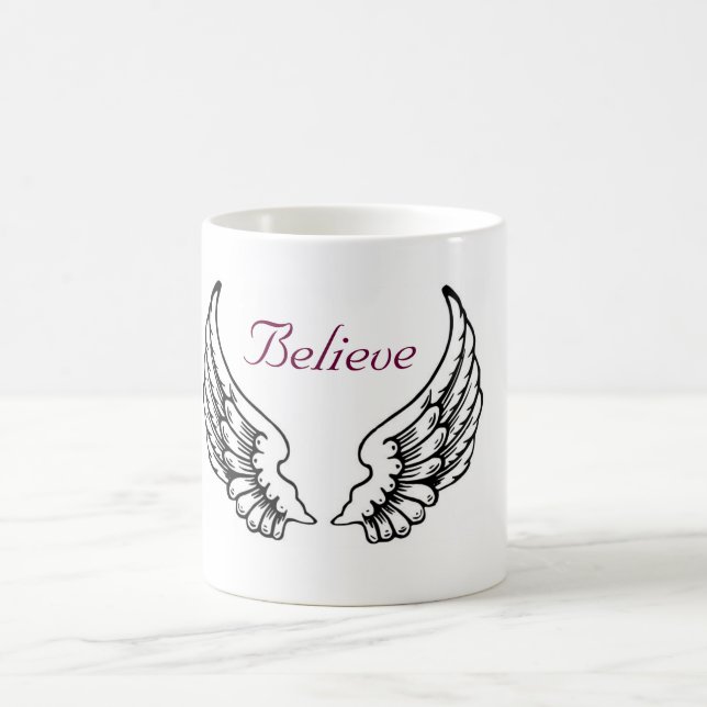 Taza De Café Believe - Angel Wings Coffee Mug (Centro)