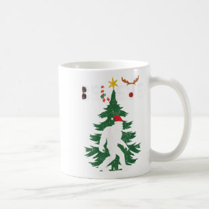 Taza De Café Believe Bigfoot Sasquatch Yeti Santa Hat Navidades
