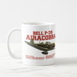 Taza De Café Bell P-39 Airacobra | WW2 Plane