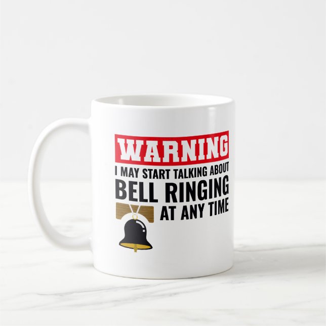 Taza De Café Bell Ringer Ringing Colector Campanólogo Funny (Izquierda)