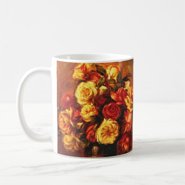Taza De Café Bella Artes de Rosas de otoño (Izquierda)