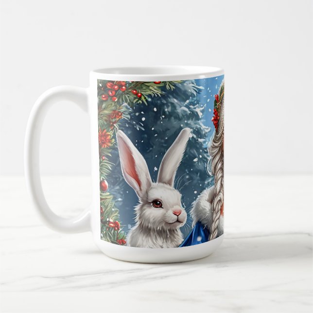 Taza De Café Bella Doncella de Nieve (Izquierda)