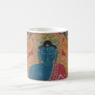 Taza De Café Bella mugre azul Buda