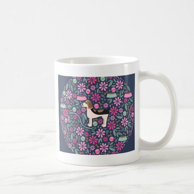 Taza De Café Bellas Beagles (Derecha)