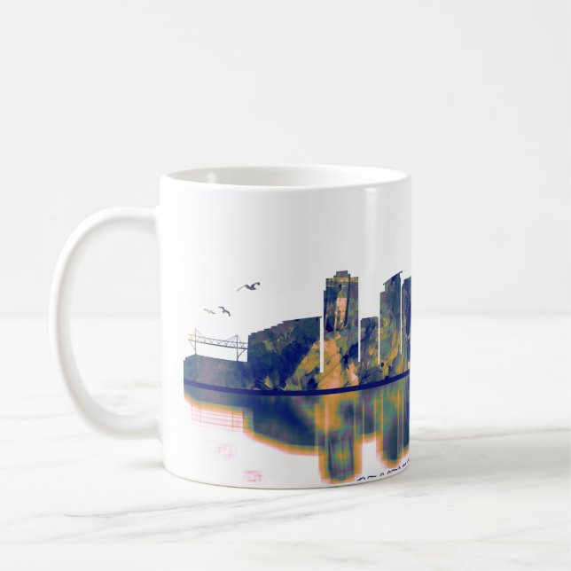 Taza De Café Bellevue Skyline (Izquierda)
