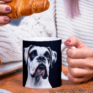 Taza De Café Belleza Boxer: Encanto canino eterno