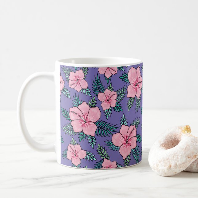 Taza De Café Belleza de Hibiscus (Con donut)